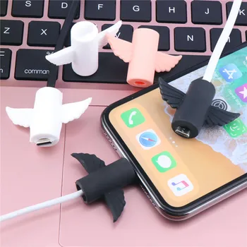 2PCS/Set Cute Type C Micro Usb Cable Bite Protector Cartoon Angel Organizer Holder For iPhone11PROMAX 78Plus Cable Winder Cover
2PCS/Set Cute Type C Micro Usb Cable Bite Protector Cartoon Angel Organizer Holder For iPhone11PROMAX 78Plus Cable Winder Cover