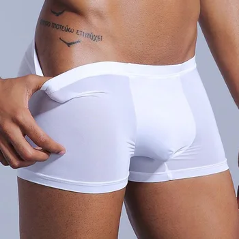 JOCKMAIL Ice Silk Mens Cuecas Masculinas Pure Color Ultra-thin Transparent Boxer Pants Calzoncillos Hombre Gay Sexy Underwear
JOCKMAIL Ice Silk Mens Cuecas Masculinas Pure Color Ultra-thin Transparent Boxer Pants Calzoncillos Hombre Gay Sexy Underwear
