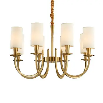 Modern Luxury Pendant Chandelier Brass Polished Nordic Ceiling Chandelier Iron Alloy Fabric Shade Bedroom Dinning Room Decor
Modern Luxury Pendant Chandelier Brass Polished Nordic Ceiling Chandelier Iron Alloy Fabric Shade Bedroom Dinning Room Decor