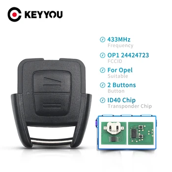 KEYYOU For Vauxhall Opel Astra Vectra Zafira Orsa Meriva Combo OP1 24424723 2 Buttons Remote Car Key Fob 433Mhz With ID40 Chip
KEYYOU For Vauxhall Opel Astra Vectra Zafira Orsa Meriva Combo OP1 24424723 2 Buttons Remote Car Key Fob 433Mhz With ID40 Chip
