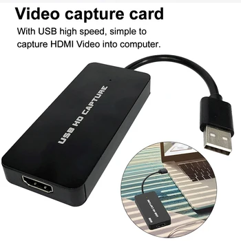Live Stream UVC Recorder Box VCR Player Audio Converter Game HDMI To USB Video Capture Card 1080P HD Broadcast Plug And Play
Live Stream UVC Recorder Box VCR Player Audio Converter Game HDMI To USB Video Capture Card 1080P HD Broadcast Plug And Play