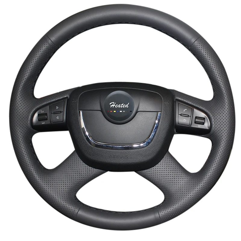 Кожаный чехол рулевого колеса автомобиля из микрофибры для Skoda Octavia a5 a 5 Superb 2012 2013