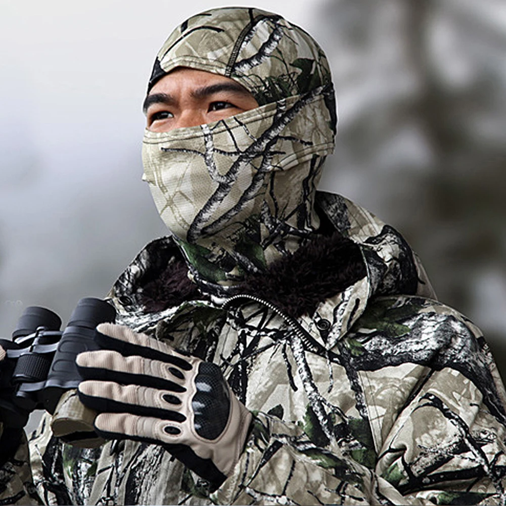 Hot Hunting Camouflage Hood Tactical Mask Balaclava Full Face Ski Army Military Sunscreen Cap Bike Cycling | Спорт и развлечения