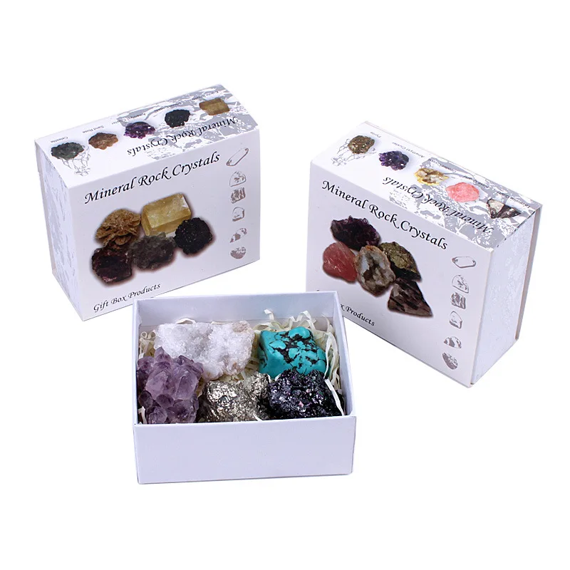 New Products Natural Crystal Ore Mineral Raw Stone Geological Science Teaching Gift Box Set
New Products Natural Crystal Ore Mineral Raw Stone Geological Science Teaching Gift Box Set