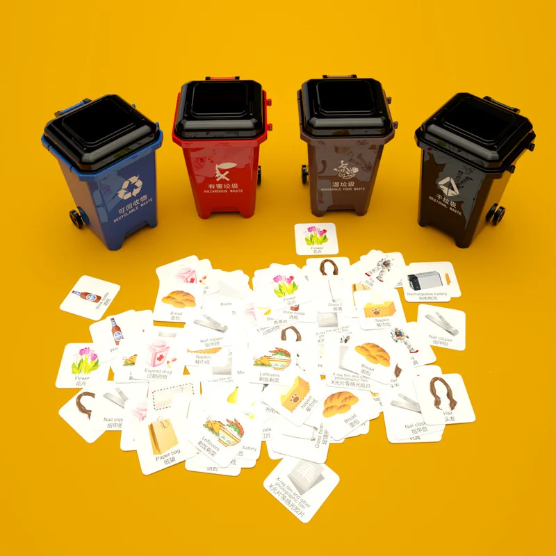 Shanghai Garbage Compartmental Toy Brain Force Combat Board Game Children Cognitive Douyin Hot Selling Garbage Can Scientific An
Shanghai Garbage Compartmental Toy Brain Force Combat Board Game Children Cognitive Douyin Hot Selling Garbage Can Scientific An