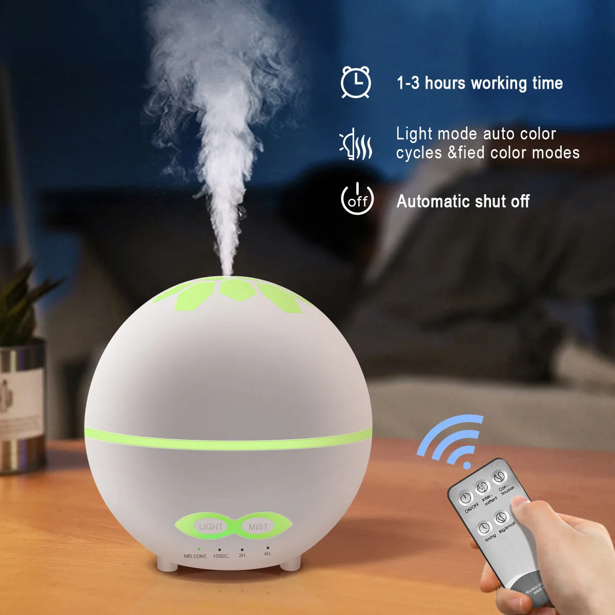 400ML Ultrasonic Air Humidifier Diffusers Aromatherapy Essential Oil Diffuser Humidifier Plating Night Light for Home Office
400ML Ultrasonic Air Humidifier Diffusers Aromatherapy Essential Oil Diffuser Humidifier Plating Night Light for Home Office
