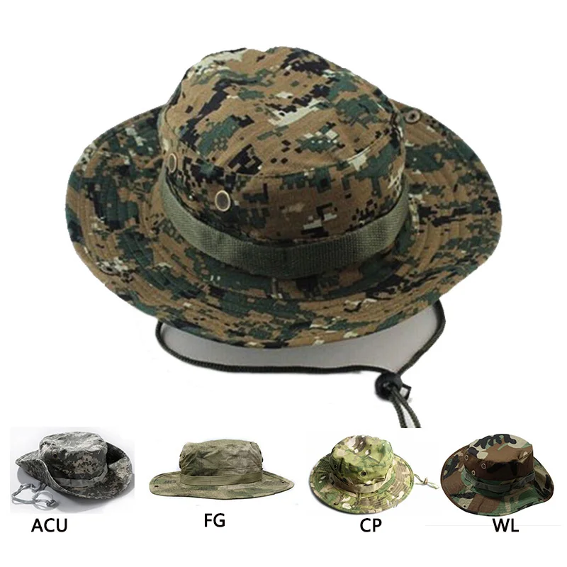 Outdoor Hiking Travel Boonie Cap Hunting Tactical Airsoft Military Camouflage Hat Camping Sun Cap Bucket Style Fisherman Hats
Outdoor Hiking Travel Boonie Cap Hunting Tactical Airsoft Military Camouflage Hat Camping Sun Cap Bucket Style Fisherman Hats