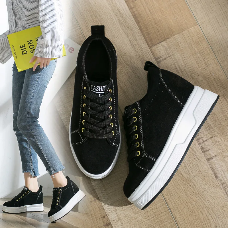 Autumn Platform Heel Lace-up Suede Casual Shoe Elevator Breathable Low Top Shoes Anti-slip Comfortable WOMEN'S Shoes
Autumn Platform Heel Lace-up Suede Casual Shoe Elevator Breathable Low Top Shoes Anti-slip Comfortable WOMEN'S Shoes