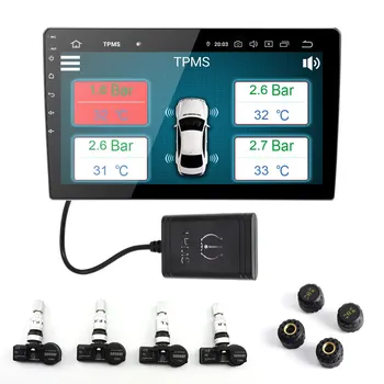 ZWNAV Built-in and External TPMS Car Tire Pressure Monitoring System Car 4 External Sensor Alarm System Improve Fuel Efficiency
ZWNAV Built-in and External TPMS Car Tire Pressure Monitoring System Car 4 External Sensor Alarm System Improve Fuel Efficiency