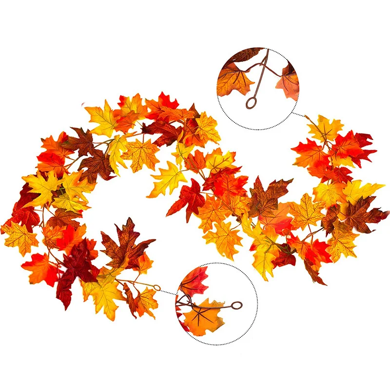 2 Pcs Artificial Autumn Maple Leaves Garland, Fall Hanging Plant for Home Garden Wall Doorway Backdrop Fireplace Decoration, Wed
2 Pcs Artificial Autumn Maple Leaves Garland, Fall Hanging Plant for Home Garden Wall Doorway Backdrop Fireplace Decoration, Wed