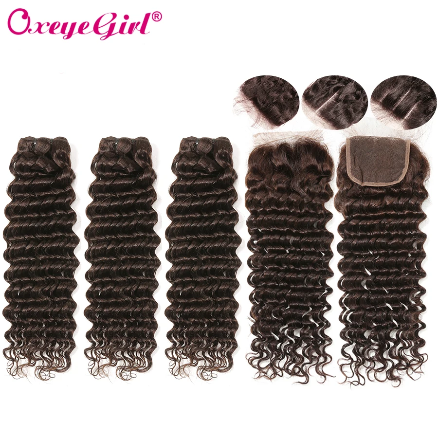 #2 Brazilian Hair 3 Bundles With Closure Dark Brown Deep Wave Bundles With Closure Human Hair Bundles With Closure NonRemy Hair
#2 Brazilian Hair 3 Bundles With Closure Dark Brown Deep Wave Bundles With Closure Human Hair Bundles With Closure NonRemy Hair