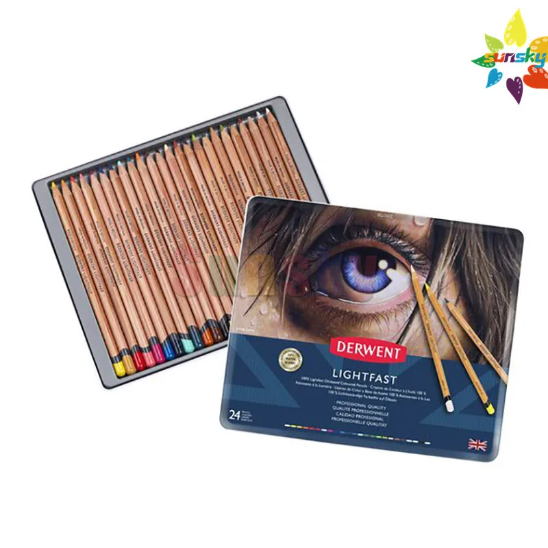 Профессиональные качественные цветные карандаши на масляной основе UK derbeen LIGHTFAST