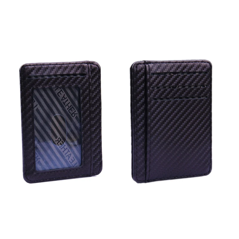 Hot Men RFID Blocking Leather Slim Wallet Money Clip Credit Card Holder Coin Pocket