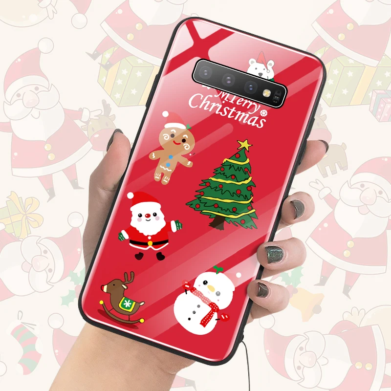Christmas Deer Tree Glass Phone Case For Samsung Galaxy Note 10 9 8 S10 e 5G S9 S8 Plus Cute Luxury Silicone Cover coque Funda
Christmas Deer Tree Glass Phone Case For Samsung Galaxy Note 10 9 8 S10 e 5G S9 S8 Plus Cute Luxury Silicone Cover coque Funda