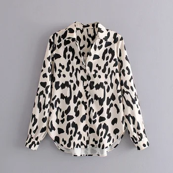 New Women Turn Down Collar Animal Pattern Print Casual Shirt Office Lady Spring Business Blouses Roupas Chic Chemise Tops 
New Women Turn Down Collar Animal Pattern Print Casual Shirt Office Lady Spring Business Blouses Roupas Chic Chemise Tops