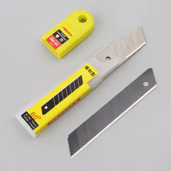 10pcs 60°Ultra Sharp Snap Off Replacement Razor Blades 18mm Heavy Duty Blade Utility Knife Tools Carbon Steel NB-50 B36C 
10pcs 60°Ultra Sharp Snap Off Replacement Razor Blades 18mm Heavy Duty Blade Utility Knife Tools Carbon Steel NB-50 B36C