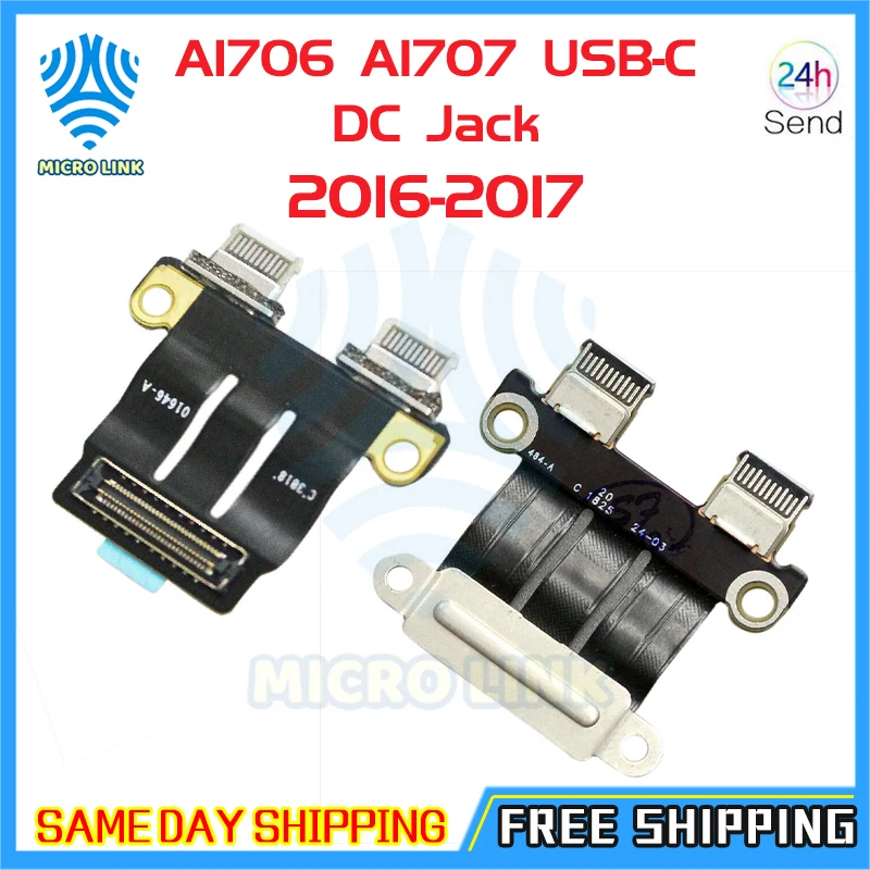 923 01444 01480 для Macbook Pro Retina 13 "15" A1706 A1707 DC Jack Мощность USB C коннектор 820 00484 02 2016 2017