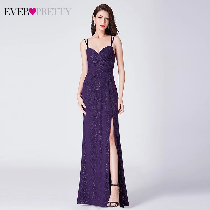 Sparkle Evening Dresses Long Ever Pretty A-Line Side Split Spaghetti Straps Ruched Evening Party Gowns Vestido Longo Festa 2019
Sparkle Evening Dresses Long Ever Pretty A-Line Side Split Spaghetti Straps Ruched Evening Party Gowns Vestido Longo Festa 2019