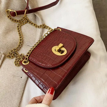 Quality Leather Chain Strap Female Shoulder Bag Small Crossbody Bags for Women Mini Casual Flap Bag Ladies' Messenger Bag Sac
Quality Leather Chain Strap Female Shoulder Bag Small Crossbody Bags for Women Mini Casual Flap Bag Ladies' Messenger Bag Sac