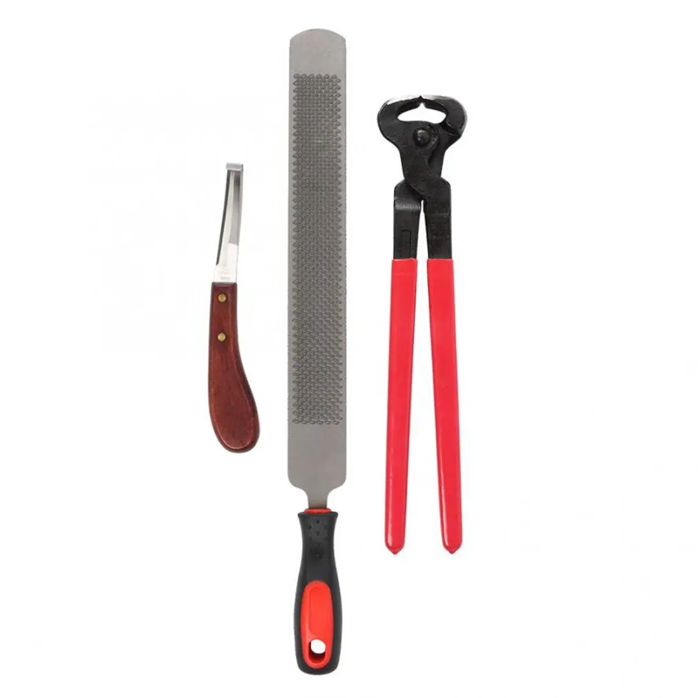 4PCS Horseshoe Forceps Hoofs Knives Kit Hoof Nipper Rasp Handle Rasp Hoof Cutter Double Bladed FOR cutting binding wire
4PCS Horseshoe Forceps Hoofs Knives Kit Hoof Nipper Rasp Handle Rasp Hoof Cutter Double Bladed FOR cutting binding wire