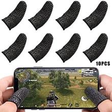 10pcs Mobile Gaming Controller Finger Sleeve Non Slip Sweatproof Touching Screen Finger Cover for Playing Games 10pcs Mobile Gaming Controller Finger Sleeve Non Slip Sweatproof Touching Screen Finger Cover for Playing Games