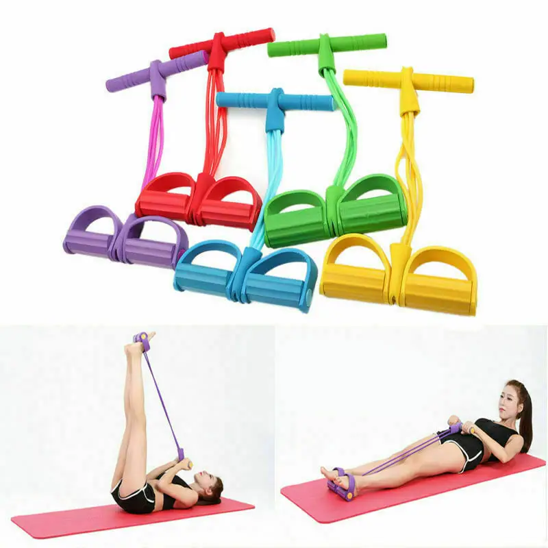 Fitness Gum 4 Tube Resistance Bands Latex Pedal Exerciser Sit-up Pull Rope Expander Elastic Bands Yoga equipment Pilates Workout
Fitness Gum 4 Tube Resistance Bands Latex Pedal Exerciser Sit-up Pull Rope Expander Elastic Bands Yoga equipment Pilates Workout