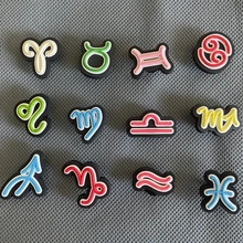 12 Constellation Symbol Croc Charms Aquarius Gemini Virgo PVC Personalized Shoe Buckles Decoration for Bracelet Kids X-mas Gifts
12 Constellation Symbol Croc Charms Aquarius Gemini Virgo PVC Personalized Shoe Buckles Decoration for Bracelet Kids X-mas Gifts