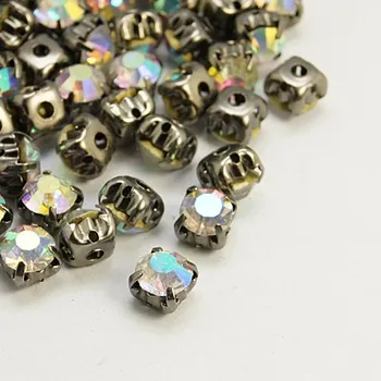 Sew on Rhinestone,Glass Rhinestone,with Prong Settings,Multi-Color 6x5mm,Hole:1.5mm,200 pcs per package 
Sew on Rhinestone,Glass Rhinestone,with Prong Settings,Multi-Color 6x5mm,Hole:1.5mm,200 pcs per package