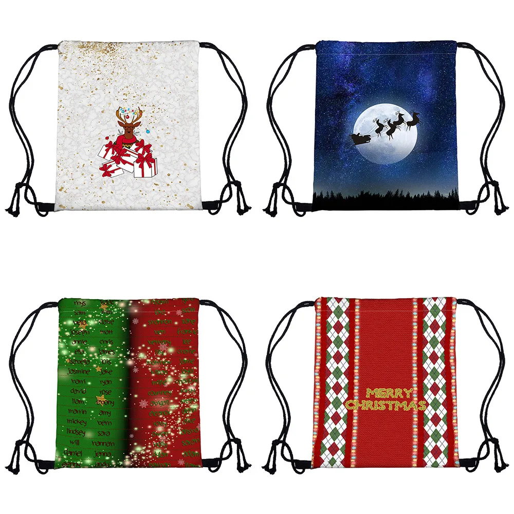 Zohra New Style Christmas Series Drawstring Bag 3D Digital Printing Cartoon Christmas Drawstring Bag
Zohra New Style Christmas Series Drawstring Bag 3D Digital Printing Cartoon Christmas Drawstring Bag