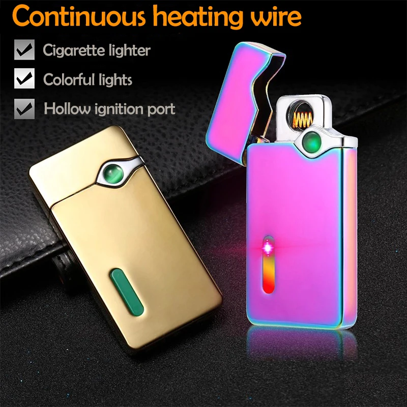 USB Charging Lighters Tungsten Flameless Premium Lighter Cigarette Sensor Touch Screen Hollow Ignition Port | Дом и сад