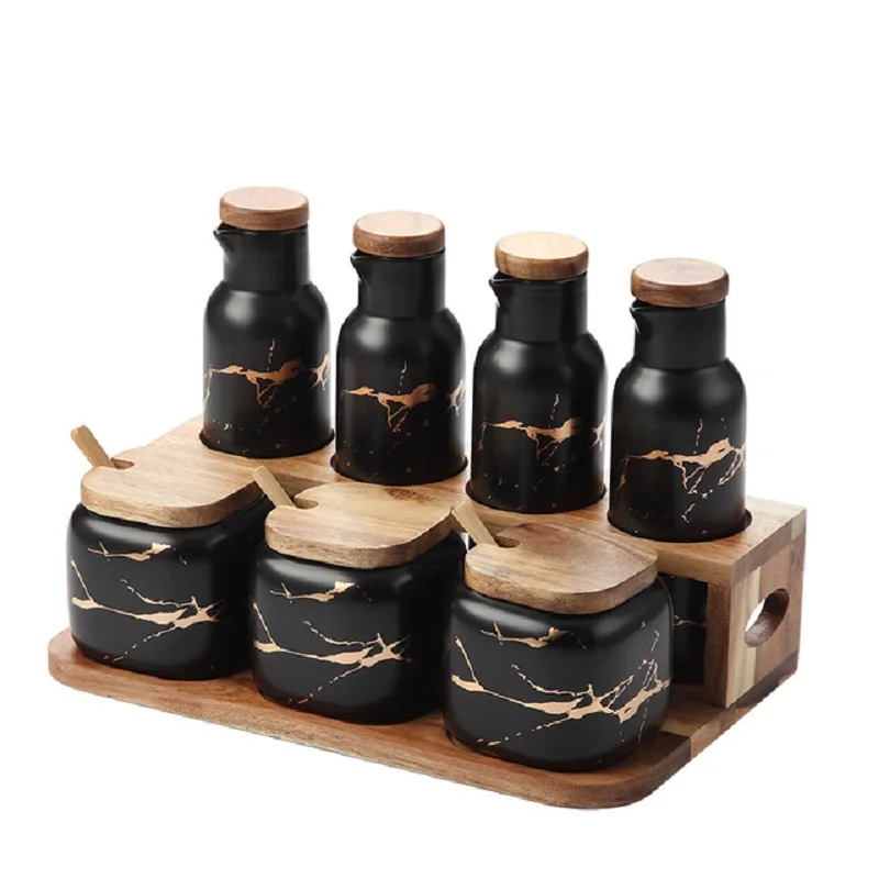 New Kitchen Ceramic Seasoning Pot Set Nordic Style Seasoning Box Household Msg Box Salt Shaker Oil Pot Soy Sauce Vinegar Bottle
New Kitchen Ceramic Seasoning Pot Set Nordic Style Seasoning Box Household Msg Box Salt Shaker Oil Pot Soy Sauce Vinegar Bottle