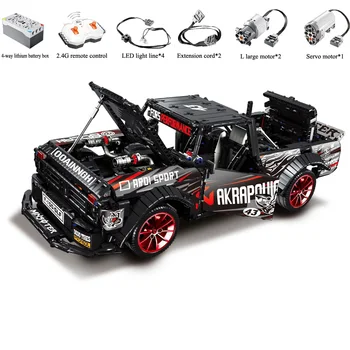 23016 Technic MOC 22970 F-150 Ford Mustang Hoonicorn Racing Car models Kit building block bricks Kid Toys For Children
23016 Technic MOC 22970 F-150 Ford Mustang Hoonicorn Racing Car models Kit building block bricks Kid Toys For Children