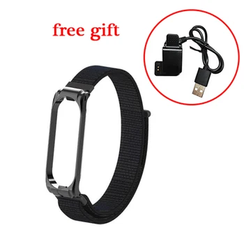 Replacement Watch Band Nylon Metal Shell Watch Strap For Xiaomi Mi Band 3 4 Bracelet with free USB Charging Cable for Mi Band 4
Replacement Watch Band Nylon Metal Shell Watch Strap For Xiaomi Mi Band 3 4 Bracelet with free USB Charging Cable for Mi Band 4