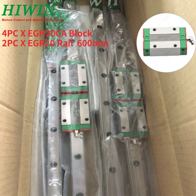 HIWIN 2pcs EGR20 rail 600mm linear guides Rail with 4pcs EGH20CA carriage blocks for CNC machine parts Original HIWIN
HIWIN 2pcs EGR20 rail 600mm linear guides Rail with 4pcs EGH20CA carriage blocks for CNC machine parts Original HIWIN