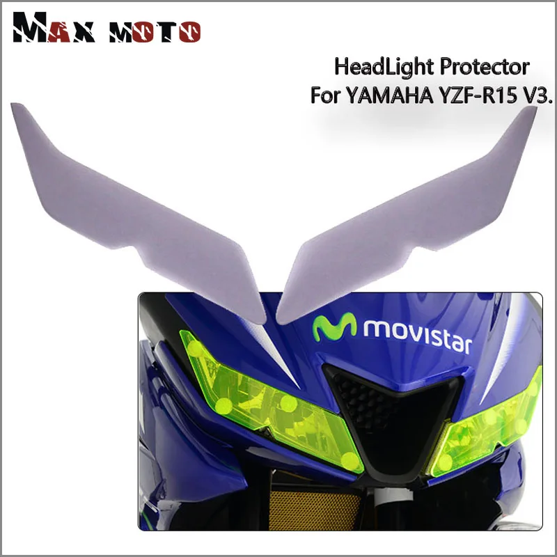 Для YAMAHA YZF R15 YZFR15 V3.0 V3 2017 2018 защита для передней фары мотоцикла экран Защита