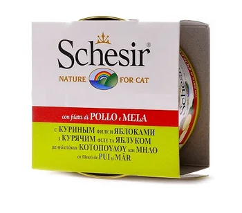 SCHESIR SCHESIR CAT CHICKEN & APPLE for adult cats with chicken and apple 75g
SCHESIR SCHESIR CAT CHICKEN & APPLE for adult cats with chicken and apple 75g