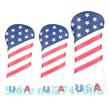 3pcs Golf Head Cover White and Blue Stitching PU Leather with USA Star Driver and Fairway Wood Headcover (1x Driver + 2x FW)
3pcs Golf Head Cover White and Blue Stitching PU Leather with USA Star Driver and Fairway Wood Headcover (1x Driver + 2x FW)