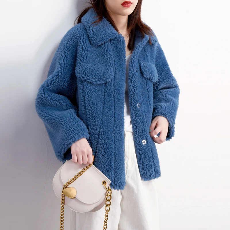Real Fur Coat Streetwear Wool Jacket Korean Vintage Tops Autumn Winter Coat Women Clothes 2020 Suede Lining Sheep Shearling 3299 
Real Fur Coat Streetwear Wool Jacket Korean Vintage Tops Autumn Winter Coat Women Clothes 2020 Suede Lining Sheep Shearling 3299