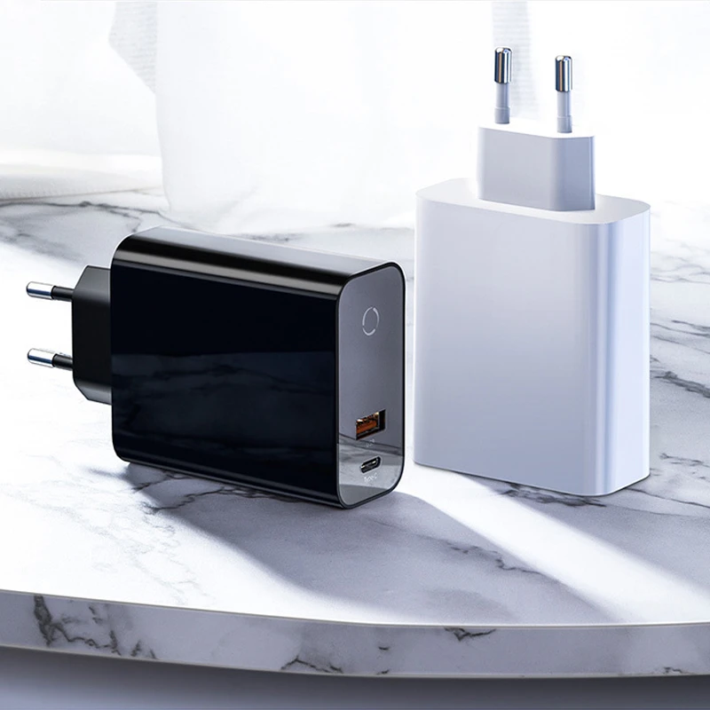 Baseus 45W Quick Charge 4.0 3.0 USB Charger For iPhone 11 Pro Samsung Smartphone Notebook QC4.0 QC3.0 QC Type C PD Fast Charger
Baseus 45W Quick Charge 4.0 3.0 USB Charger For iPhone 11 Pro Samsung Smartphone Notebook QC4.0 QC3.0 QC Type C PD Fast Charger