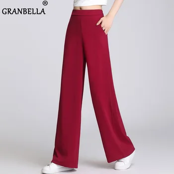 Women's high waisted wide legged pants with pocket OL style female slim straight long trousers pantalon femme
Women's high waisted wide legged pants with pocket OL style female slim straight long trousers pantalon femme