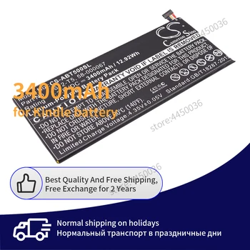 Battery For Amazon Kindle S12-T5-A 3400mAh Battery Original Replacement Battery for Kindle 58-000067(1ICP4/59/139)
Battery For Amazon Kindle S12-T5-A 3400mAh Battery Original Replacement Battery for Kindle 58-000067(1ICP4/59/139)