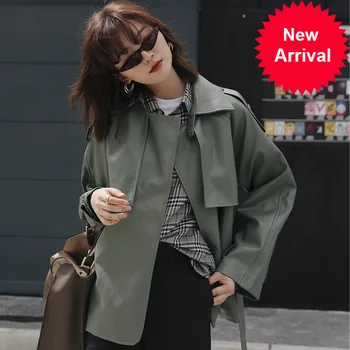Harajuku Matcha-green Hzirip Women Retro Motorcycle PU Leather Plus Vintage Lace-Up Jackets Chic All-Match Female Women Outwear
Harajuku Matcha-green Hzirip Women Retro Motorcycle PU Leather Plus Vintage Lace-Up Jackets Chic All-Match Female Women Outwear
