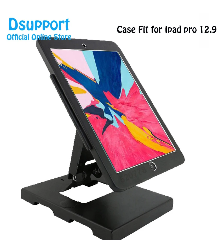 Desktop &Wall Mount Anti-Theft Case with Security Stand Holder Lock & Rotate Display black for iPad Pro 12.9 inch
Desktop &Wall Mount Anti-Theft Case with Security Stand Holder Lock & Rotate Display black for iPad Pro 12.9 inch