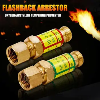 Gas Welding Accessories Oxygen/Acetylene Check Valve Flashback Arrestor Welding/Cutting Torch Flame Buster
Gas Welding Accessories Oxygen/Acetylene Check Valve Flashback Arrestor Welding/Cutting Torch Flame Buster