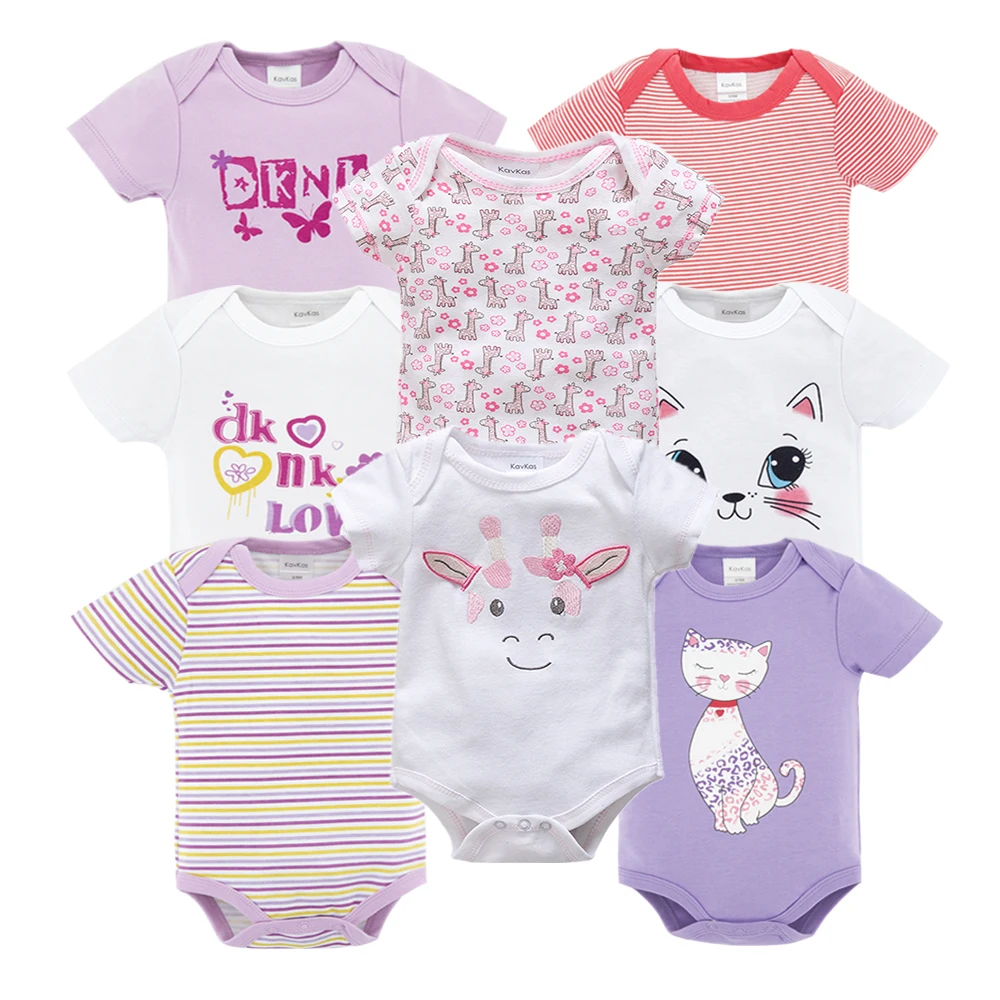 2019 8 pcs/lot Summer Baby Girls roupa de bebes Newborn Jumpsuit Long Sleeve Cotton Pajamas 0-12 Months Rompers Baby Clothes 
2019 8 pcs/lot Summer Baby Girls roupa de bebes Newborn Jumpsuit Long Sleeve Cotton Pajamas 0-12 Months Rompers Baby Clothes