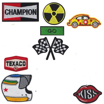 Punk Style Car Race flag Badge Patch Embroidered Iron Patches for Clothing DIY Kids Clothes Stickers Badges
Punk Style Car Race flag Badge Patch Embroidered Iron Patches for Clothing DIY Kids Clothes Stickers Badges