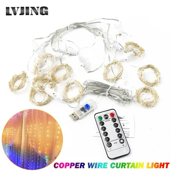3M LED USB Power Remote Control Curtain Fairy Lights Christmas Garland Lights LED String Lights Party Garden Home Wedding Decor
3M LED USB Power Remote Control Curtain Fairy Lights Christmas Garland Lights LED String Lights Party Garden Home Wedding Decor