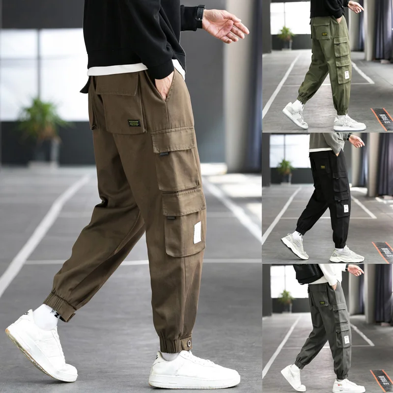 Men's overalls Multi-pocket trousers spring Men Streetwear Sweatpants Hip Hop Casual Joggers Trousers Male Fashion Pants
Men's overalls Multi-pocket trousers spring Men Streetwear Sweatpants Hip Hop Casual Joggers Trousers Male Fashion Pants