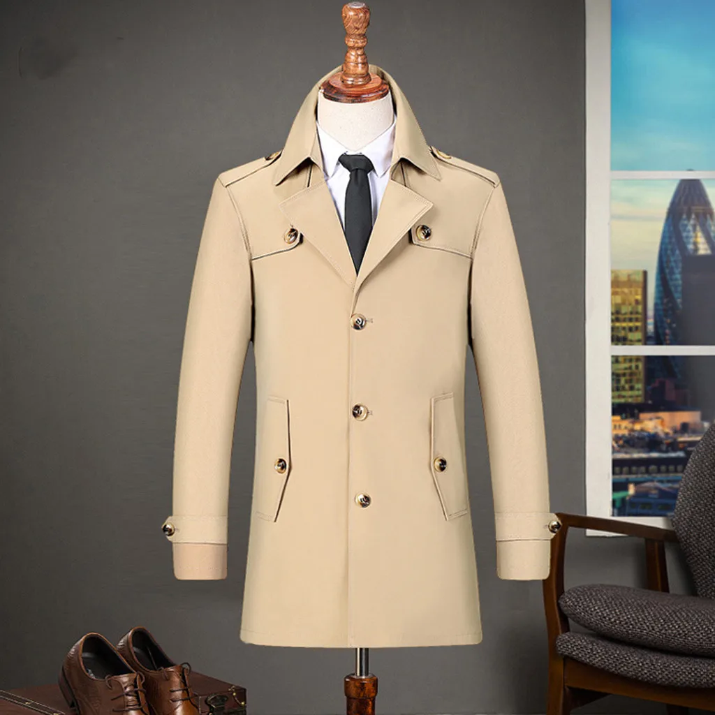Men's Casual Trench Coat Fashion Business Long Slim Overcoat Jacket Outwear Blazers men coat Terno Masculino Plus Size 8.8
Men's Casual Trench Coat Fashion Business Long Slim Overcoat Jacket Outwear Blazers men coat Terno Masculino Plus Size 8.8