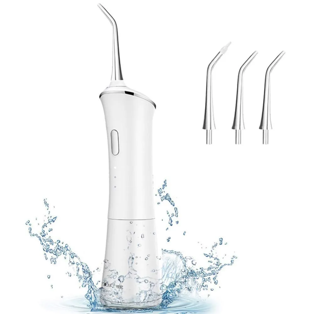 Oral Irrigator Dental Portable Water Flosser Tips Rechargeable Water Jet Floss Tooth Pick IPX7 Irrigator for Teeth Cleaning
Oral Irrigator Dental Portable Water Flosser Tips Rechargeable Water Jet Floss Tooth Pick IPX7 Irrigator for Teeth Cleaning